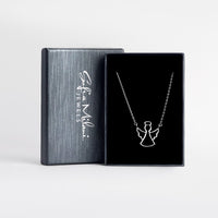 Flügel Halskette in 925 Silber