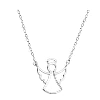 Flügel Halskette in 925 Silber