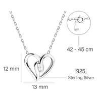 Herz Halskette in 925 Silber