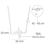 Herz Halskette in 925 Silber