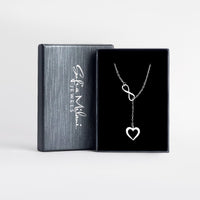 Boxansicht von Herz Halskette in 925 Silber von Sofia Milani - N0147