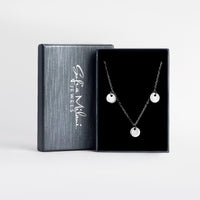 Plättchen Halskette in 925 Silber