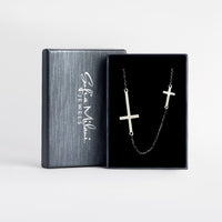 Kreuz Halskette in 925 Silber