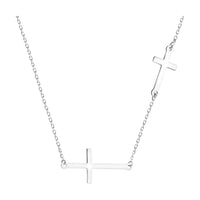 Kreuz Halskette in 925 Silber