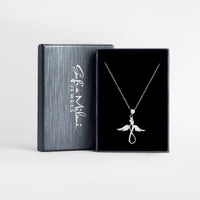 Boxansicht von Flügel Halskette in 925 Silber von Sofia Milani - N0157