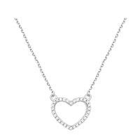 Herz Halskette in 925 Silber
