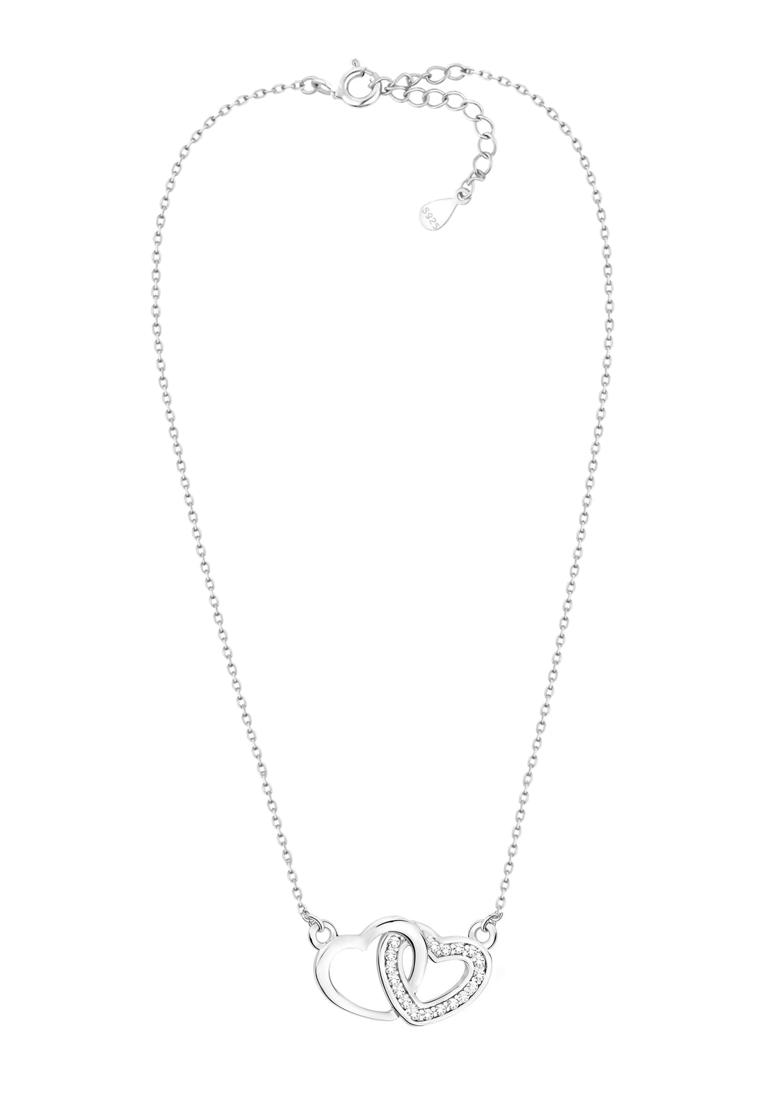 Modelansicht von Herz Halskette in 925 Silber von Sofia Milani - N0165