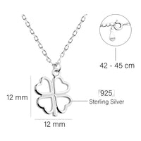 Blatt Halskette in 925 Silber