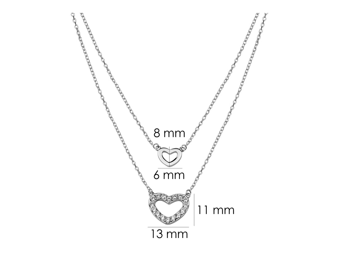 Herz Halskette in 925 Silber