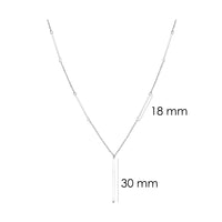 Plättchen Halskette in 925 Silber