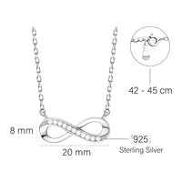 Unendlich Halskette in 925 Silber