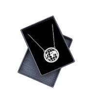 Welt Halskette in 925 Silber