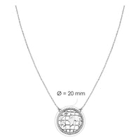 Welt Halskette in 925 Silber