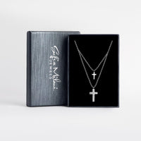 Kreuz Halskette in 925 Silber