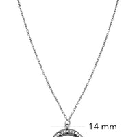 Mond Halskette in 925 Silber