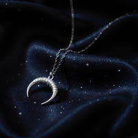 Mond Halskette in 925 Silber