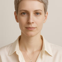 Mond Halskette in 925 Silber