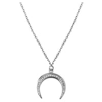 Mond Halskette in 925 Silber