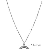 Mond Halskette in 925 Silber