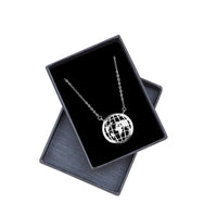 Welt Halskette in 925 Silber