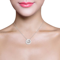 Welt Halskette in 925 Silber