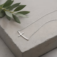 Kreuz Halskette in 925 Silber