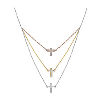 Kreuz Halskette in 925 Silber