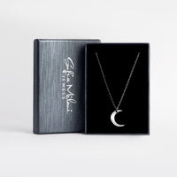 Boxansicht von Mond Halskette in 925 Silber von Sofia Milani - N0241