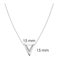 Dreieck Halskette in 925 Silber