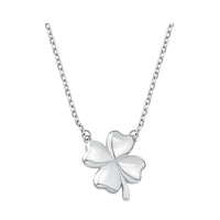 Blatt Halskette in 925 Silber