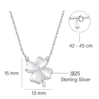 Blatt Halskette in 925 Silber