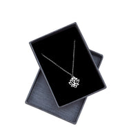 Blume Halskette in 925 Silber