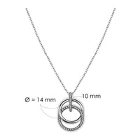 Kreis Halskette in 925 Silber