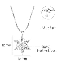 Stern Halskette in 925 Silber