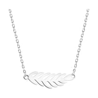 Blatt Halskette in 925 Silber