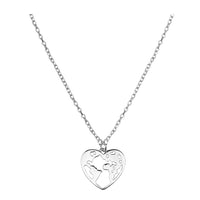 Welt Halskette in 925 Silber