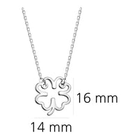 Blatt Halskette in 925 Silber