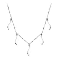 Plättchen Halskette in 925 Silber
