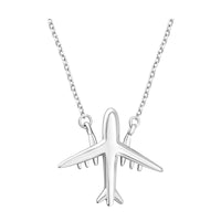 Flugzeug Halskette in 925 Silber