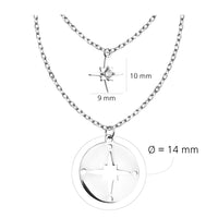 Welt Halskette in 925 Silber