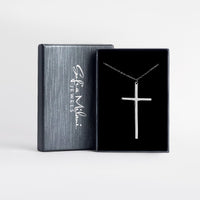 Kreuz Halskette in 925 Silber