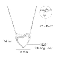 Herz Halskette in 925 Silber