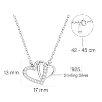 Herz Halskette in 925 Silber
