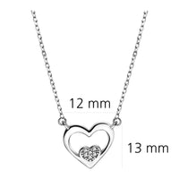 Herz Halskette in 925 Silber