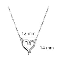 Herz Halskette in 925 Silber
