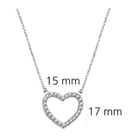 Herz Halskette in 925 Silber