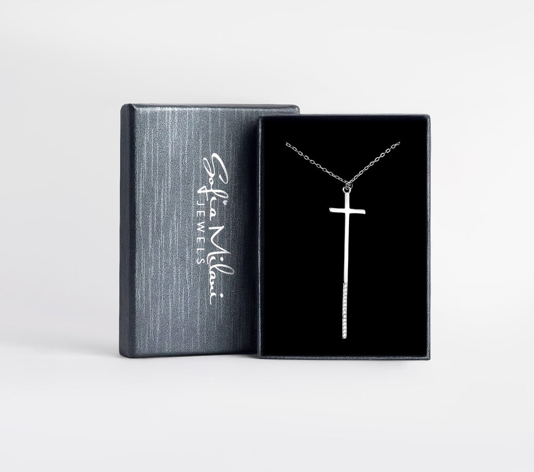 Kreuz Halskette in 925 Silber