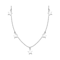 Stern Halskette in 925 Silber