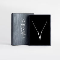 V Halskette in 925 Silber