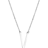 V Halskette in 925 Silber
